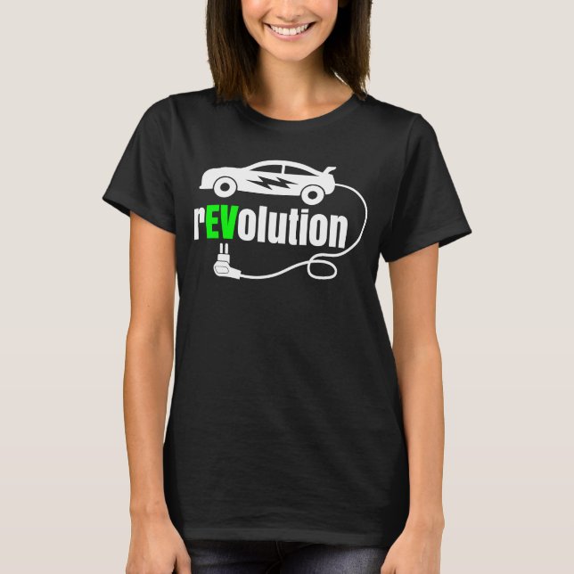 Camiseta REVolution Electric Mobility E Car ecologicamente (Frente)