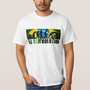 Camiseta RevolutionT-camisa da carta da evolução de BJJ