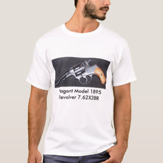 Camiseta Revólver 1895 do modelo de Nagant 7,6…