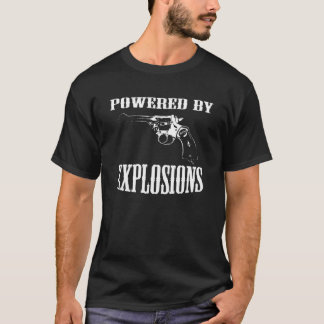 Camiseta Revólver britânico psto por explosões