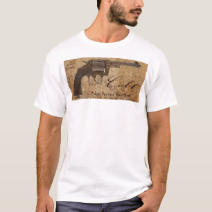 Camiseta Revólver novo do clássico do revólver do servi