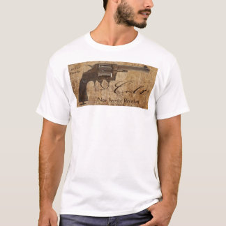Camiseta Revólver novo do clássico do revólver do serviço