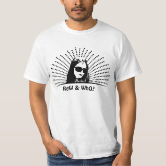 Camiseta Rew e quem bblack no t-shirt branco