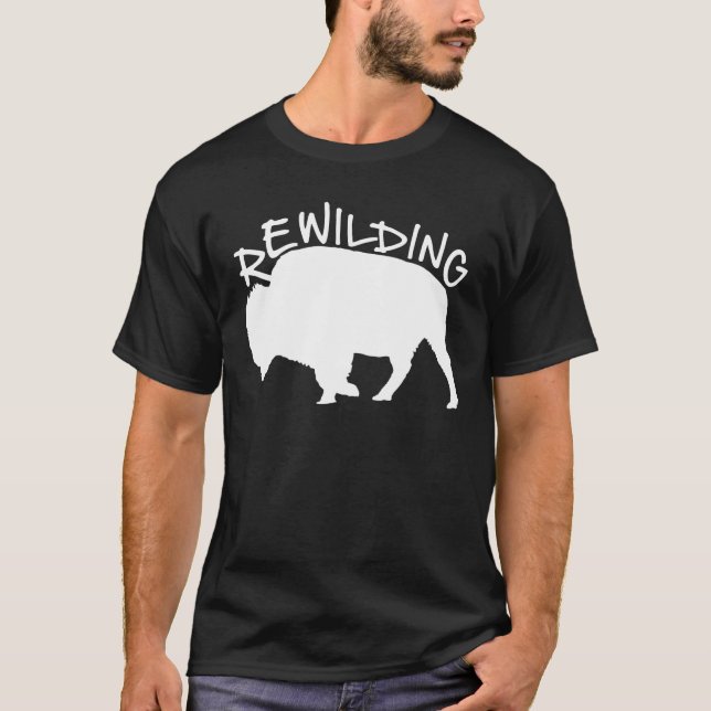 Camiseta rewilding wisent bison (Frente)