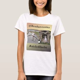 Camiseta Rex a vara da tevê Terrier do T de Rex do