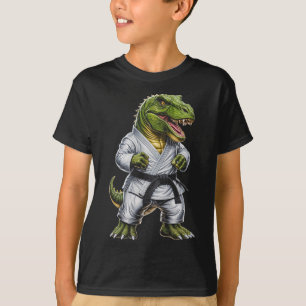 Camiseta Rex Artes Marciais Dinossauro Caratê Judô Bjj Luta
