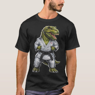 Camiseta Rex Artes Marciais Dinossauro Karatê Jiu-jitsu Nin