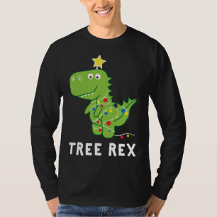 Camiseta Rex da árvore. Pun Funny Dinossaur Christmas Paja