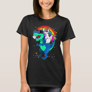 Camiseta Rex Dinossaur Meninas Rex Dinossauros Unicórnio Mu