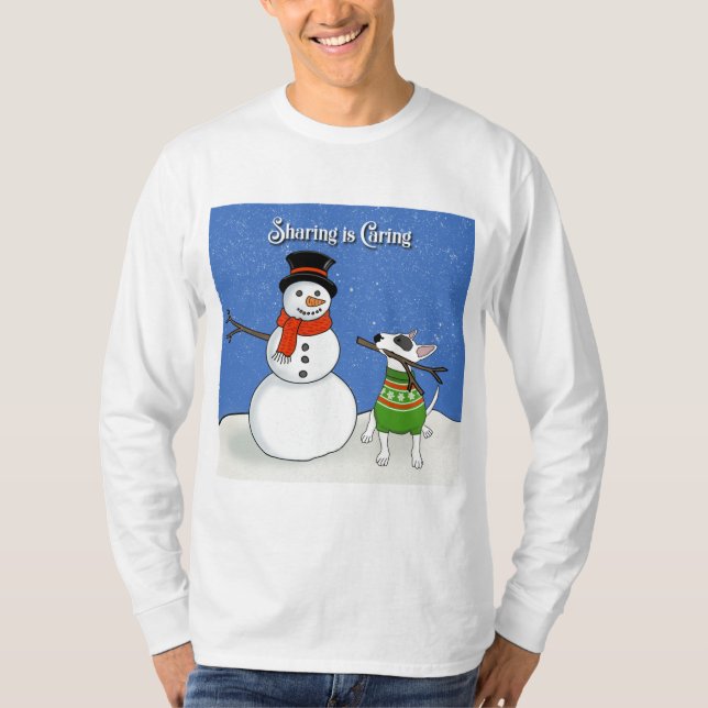 Camiseta Rex e Snowman Compartilhando estão se importando (Frente)