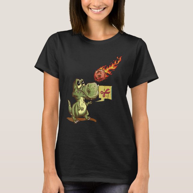 Camiseta Rex  Pedra Papel Tesoura  Cometa 1 (Frente)