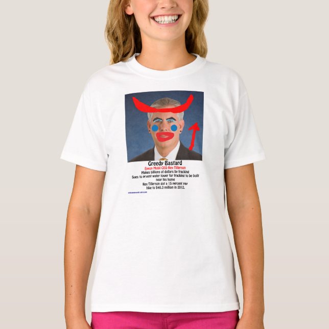 Camiseta Rex Tillerson - bastardo ávido (Frente)