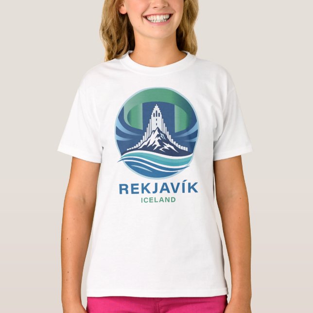 Camiseta Reykjavik Iceland Europe (Frente)