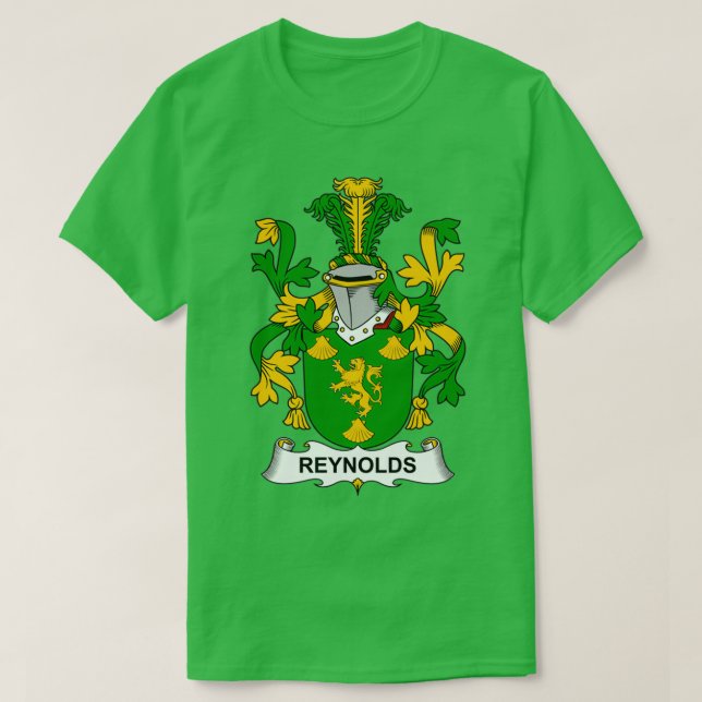 Camiseta Reynolds Casaco da Guarda Familiar de Armas (Frente do Design)