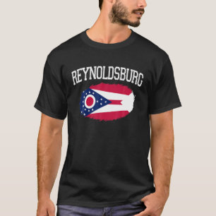Camiseta REYNOLDSBURG OH OHIO Flag Vintage USA Sports Men W