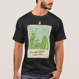 Camiseta Rezando Foto da Família Mantis Rezando Mantis