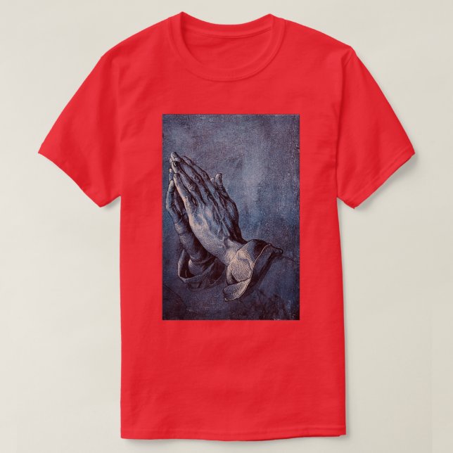 Camiseta Rezando Mãos Albrecht Durer (Frente do Design)