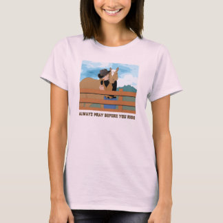 Camiseta Rezar Antes De Escorregar Camisa-T