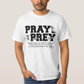 Camiseta Rezar ou ser presa