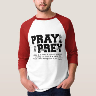 Camiseta Rezar ou ser presa