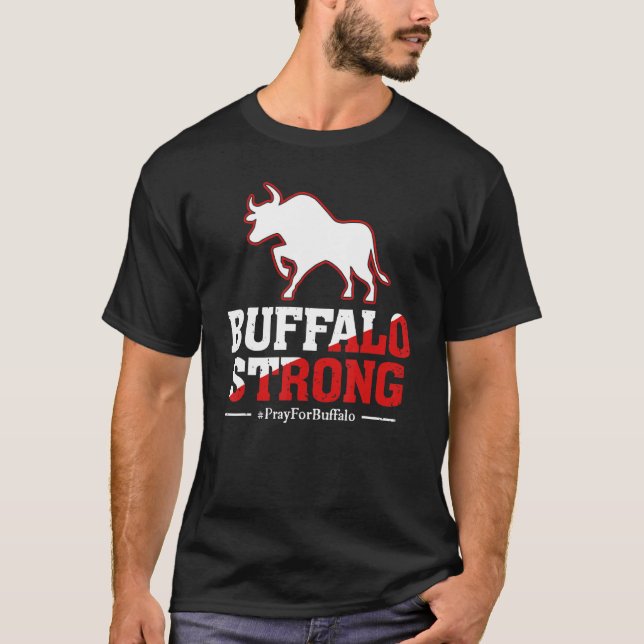 Camiseta Rezar Pela Força Comunitária De Buffalo, Nova Iorq (Frente)