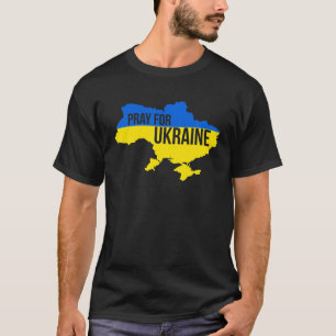 Camiseta Rezar Pela Ucrânia Eu Defendo A Ucrânia Livre