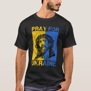 Camiseta Rezar Pela Ucrânia Para Apoiar A Ucrânia Eu Defend