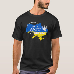 Camiseta Rezar Pela Ucrânia Para Libertar A Bandeira Da Ucr