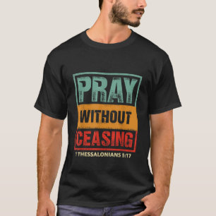 Camiseta Rezar Sem Cessar Bíblia Verso Jesus Cristão G