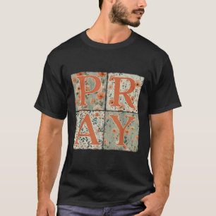 Camiseta Reze Flor Silvestre Cristão Jesus Outono Queda Obr