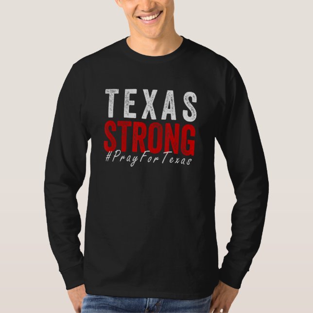 Camiseta Reze Fortes Do Texas Pelo Texas (Frente)