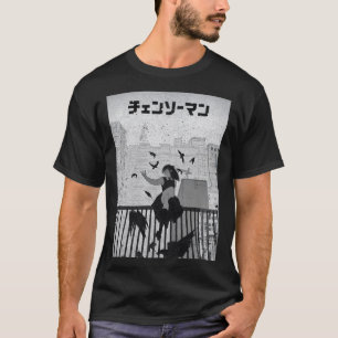 Camiseta Reze Motossera – Ilustração de Paisagem Urbana Ani