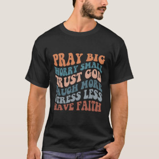 Camiseta Reze Palavras Espiritais Religiosas Pequenas E Pre