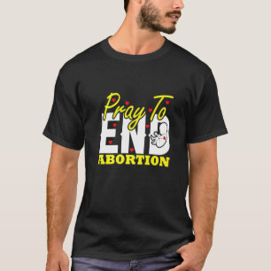 Camiseta Reze Para Acabar Com O Aborto Questão Pro Vida Cri