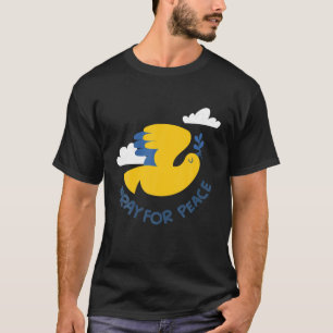 Camiseta Reze pela Paz na Guerra da Ucrânia com Pombo