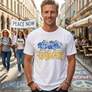 Camiseta Reze pela Paz & Paz na Ucrânia & Aquarelas.