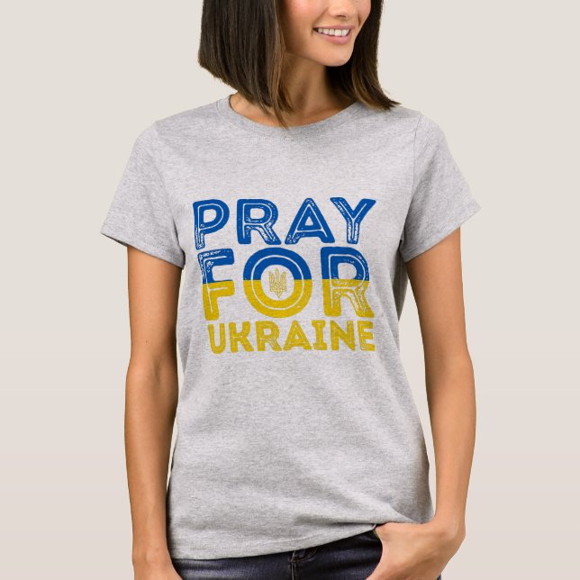 Camiseta Reze pela Ucrânia (Frente)