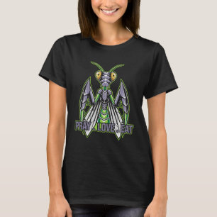 Camiseta Reze Pelo Amor E Coma Seu Parceiro Animal Mantis