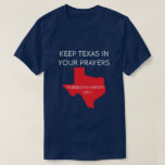 Camiseta Reze pelo Texas - Furacão Harvey<br><div class="desc">Esta camisa mostra a forma do Texas,  juntamente com o texto: "MANTENHA TEXAS EM SEUS ORAÇÕES" e "HURRICANE HARVEY 2017"</div>