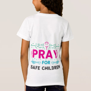 Camiseta Reze por crianças seguras
