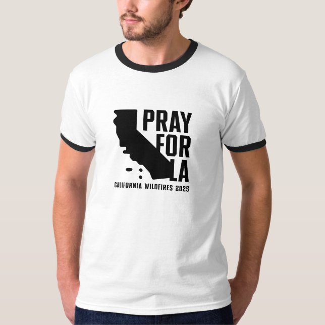 Camiseta Reze por LA California 2025 Wildfire Basic Ringer (Frente)