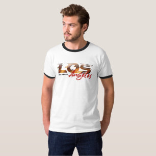 Camiseta Reze por Los Angeles Men Ringer