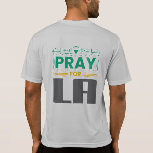 Camiseta Reze por Los Angeles. Oração pelo Travesseiro deco