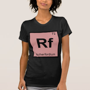 Camiseta Rf - Símbolo de Mesa Periódico de Química de Ru
