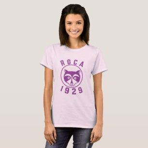 Camiseta RGCA para logotipos roxos, mulheres