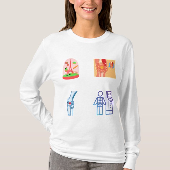 Camiseta Rheumatology Nurse Sticker Pack - Rheumatology Nur (Frente)