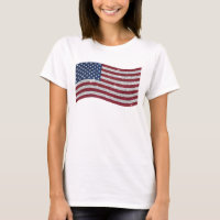 Rhinestone US Flag Ilustração - Patriótico