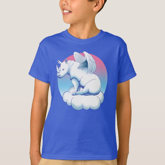 Camiseta Rhino Angel - Rinoceronte: Consciência de Conserva (Frente)