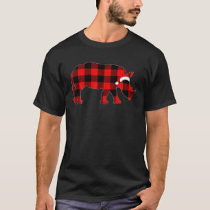Camiseta Rhino Christmas Pajamas For Men Women Rino L