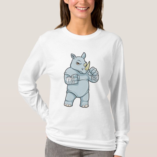 Camiseta Rhino como Boxer em Boxing (Frente)